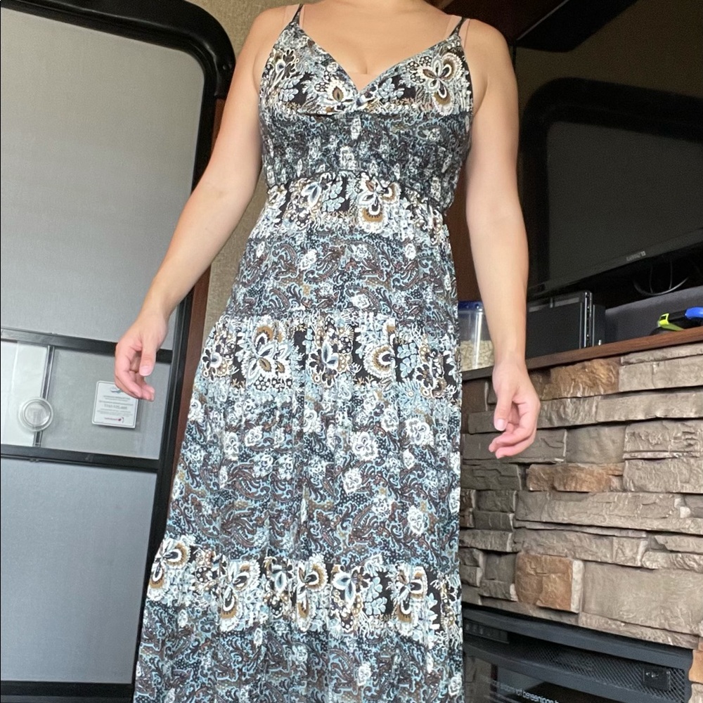 Printed maxi dress